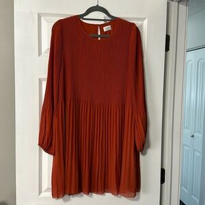 Wilfred Daydreamer Mini Dress - burnt orange